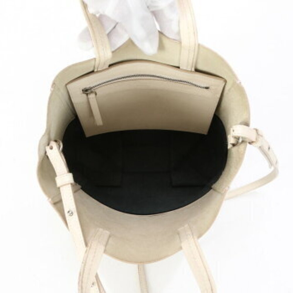 Celine Vertical Cabas Leather Shoulder Bag Crossbody Handbag Tote Two Tone - Picture 12 of 14